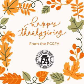 Your PCC Faculty Association wishes all Faculty a safe, healthy and happy holiday weekend! We hope you spend it with friends, family, and community! #pccfa #pccfacultyassociation